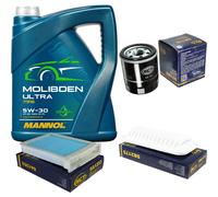 SCT Controllo Set 5 L MANNOL Molibden Ultra 5W-30 per Toyota Aygo 1.0