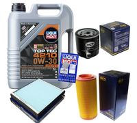 Sct Controllo Set 5 L Motore Liqui Moly Top Tec 4210 0W-30 per Audi A2 1.4 1.6