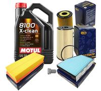 SCT Controllo Set 5 L MOTUL 8100 X-CLEAN 5W-40 Per Audi A3 Sportback 2.0 TDI