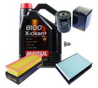 Sct Controllo Set 5 L Motul 8100 x-Pulire+5W-30 per Seat Cordoba 6K1 6K2