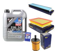 SCT Controllo Set 5L 5W-30 Liqui Moly Top Tec per VW Sharan 1.9 TDI