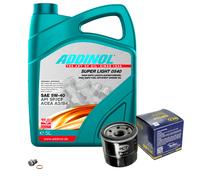 SCT Controllo Set 5L ADDINOL SUPER LIGHT 5W-40 Per Mazda MX-5 II NB 1.6 16V