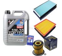 SCT Controllo Set 5L Liqui Moly Top Tec 5W-30 per Saab 9-3 Cabriolet 1.9 TiD