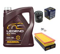 SCT Controllo Set 5L MANNOL 0W-30 Per Peugeot 2008 I 1.2 THP 110/PureTech