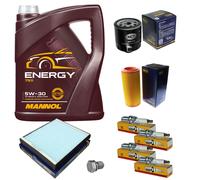 Sct Controllo Set 5L mannol 5W-30 Candele NGK per Audi A2 1.4