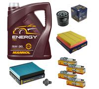 SCT Controllo Set 5L MANNOL 5W-30 NGK Candele Per Ford Fiesta V 1.4 16V