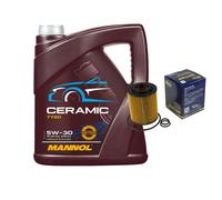 SCT Controllo Set 5L MANNOL Ceramic 5W-30 Per Opel Zafira B 1.7 CDTi Astra H