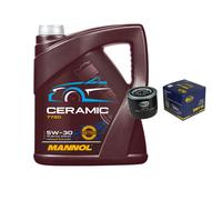 SCT Controllo Set 5L MANNOL Ceramic 5W-30 Per Volvo 340-360 1.4 1.6 Diesel