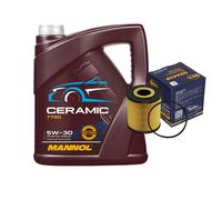 SCT Controllo Set 5L MANNOL Ceramic 5W-30 Per Volvo V40 Kombi 1.8 LPG 1.6