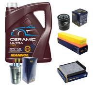 SCT Controllo Set 5L MANNOL Ceramic 5W-40 Per Dacia Logan Pick-Up 1.5 dCi
