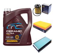 SCT Controllo Set 5L MANNOL Ceramic 5W-40 Per Opel Corsa C 1.3 CDTi Combo