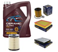 SCT Controllo Set 5L MANNOL Ceramic 5W-40 Per Opel Zafira B 1.7 CDTi