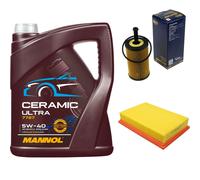 SCT Controllo Set 5L MANNOL Ceramic 5W-40 Per Peugeot 307 1.6 16V 2.0 1.4