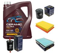 SCT Controllo Set 5L MANNOL Ceramic 5W-40 Per Peugeot 307 CC 2.0 16V Citroën