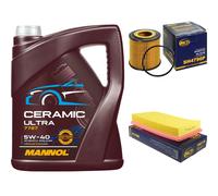 SCT Controllo Set 5L MANNOL Ceramic 5W-40 Per VW Polo 1.2 12V Seat Ibiza III