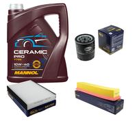 SCT Controllo Set 5L MANNOL Ceramic Pro 10W-40 Per Renault Clio II BB_ CB_