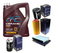 SCT Controllo Set 5L MANNOL Ceramic Pro 10W-40 Per VW Polo 6N1 1.7 SDI
