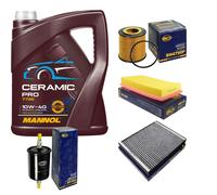 SCT Controllo Set 5L MANNOL Ceramic Pro 10W-40 Per VW Polo 9N 1.2 12V Seat