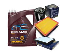 Sct Controllo Set 5L mannol Ceramica 5W-30 per Opel Zafira B 1.6 2.0 Astra G