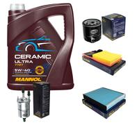 Sct Controllo Set 5L mannol Ceramica 5W-40 per VW Polo 1.4 Seta Ibiza IV