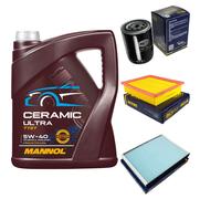 Sct Controllo Set 5L mannol Ceramica 5W-40 per VW Vento 1.9 Td Golf