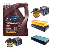 Sct Controllo Set 5L mannol Ceramica Pro 10W-40 per Lancia Phedra 179 2.0 JTD