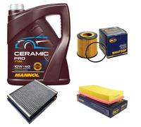 Sct Controllo Set 5L mannol Ceramica Pro 10W-40 per VW Polo 9N_ 1.2 12V
