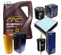 SCT Controllo Set 5L MANNOL Energy Combi LL 5W-30 Per Audi A2 1.4 1.6 FSI