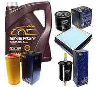 SCT Controllo Set 5L MANNOL Energy Combi LL 5W-30 Per Audi A2 1.4 1.6 FSI