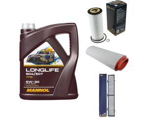 SCT Controllo Set 5L MANNOL LONGLIFE 504/507 5W-30 Per BMW 3er Touring 320d