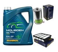 SCT Controllo Set 5L MANNOL Molibden Ultra 5W-30 per Mitsubishi Galant VI