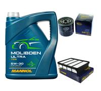 SCT Controllo Set 5L MANNOL Molibden Ultra 5W-30 per Mitsubishi Galant VI