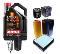 SCT Controllo Set 5L MOTUL 8100 X-CESS 5W-40 Adatto Per Audi A2 1.4