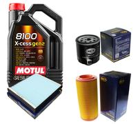 SCT Controllo Set 5L MOTUL 8100 X-CESS 5W-40 Per Audi A2 1.4 1.6 FSI