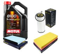 Sct Controllo Set 5L Motul 8100 x-Cess 5W-40 per Per VW Golf IV di Van 1.9