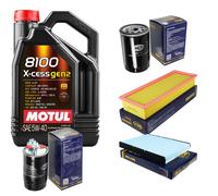 Sct Controllo Set 5L Motul 8100 x-Cess 5W-40 per Seat Ibiza II 1.9 Tdi