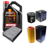 SCT Controllo Set 5L MOTUL 8100 X-CESS 5W-40 Per VW Lupo 1.4 FSI
