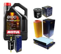 SCT Controllo Set 5L MOTUL 8100 X-CESS 5W-40 Per VW Lupo 1.4 FSI