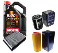 SCT Controllo Set 5L MOTUL 8100 X-CESS 5W-40 Per VW Polo 1.7 SDI