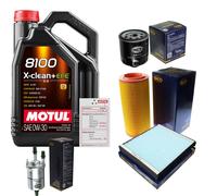 SCT Controllo Set 5L MOTUL 8100 X-CLEAN 0W-30 Per Audi A2 1.4