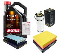 SCT Controllo Set 5L MOTUL 8100 X-CLEAN 0W-30 Per Audi A6 Avant 1.9 TDI