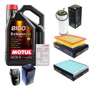 SCT Controllo set 5L MOTUL 8100 X-CLEAN 0W-30 per VW abdu mrques 1.9 TDI
