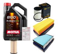 SCT Controllo Set 5L MOTUL 8100 X-CLEAN 0W-30 Per VW Golf VI 2.0 TDI Beetle