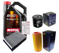 SCT Controllo Set 5L MOTUL 8100 X-CLEAN 0W-30 Per VW Lupo 1.4 FSI