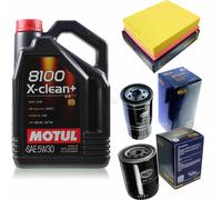 SCT Controllo Set 5L Motul 8100 X-CLEAN+ 5W-30 Per VW Passat Variant 1.9 TDI