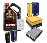 SCT Controllo Set 5L MOTUL 8100 X-CLEAN EFE 5W-30 Per Audi A4 Avant 1.9 TDI