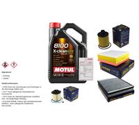 SCT Controllo Set 5L MOTUL 8100 X-CLEAN EFE 5W-30 Per Opel Meriva B