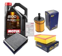 SCT Controllo Set 5L MOTUL 8100 X-CLEAN EFE 5W-30 Per VW Polo 1.4 TDI 1.9