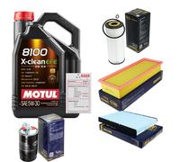 SCT Controllo Set 5L MOTUL 8100 X-CLEAN EFE 5W-30 Per VW Polo Variant 1.9