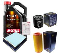 Sct Controllo Set 5L Motul 8100 x-Pulire 0W-30 per Audi A2 1.4 1.6